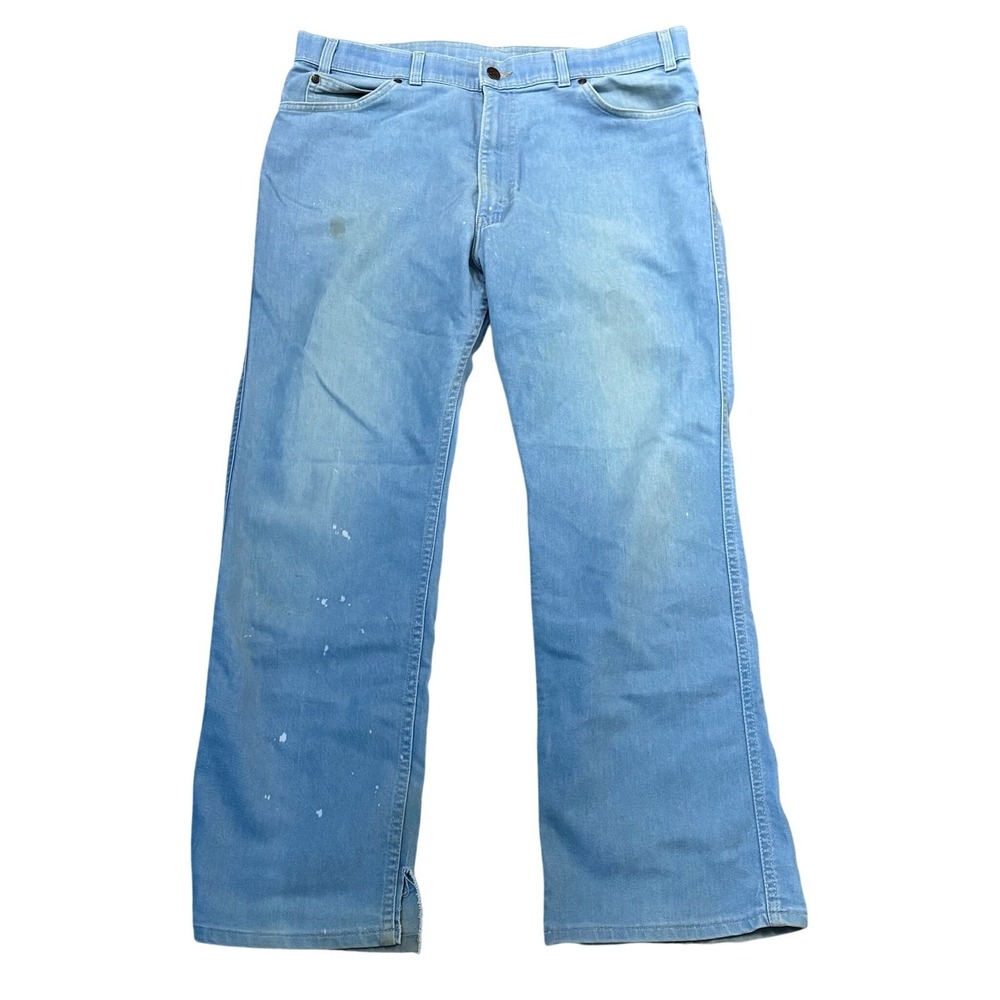 Vintage Levis Skosh More Room Orange Tab Light Wash Jeans 36x28‎ USA Made